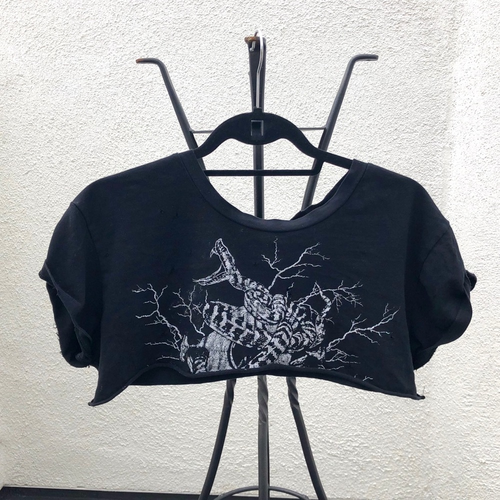 Distressed Crop Top